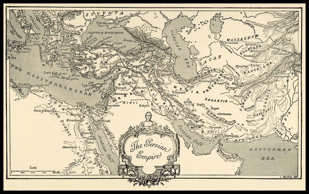 Map of The Persian Empire: Inspiration for Persian Tradition Wine